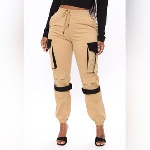 Women's Beige Cargo Pants